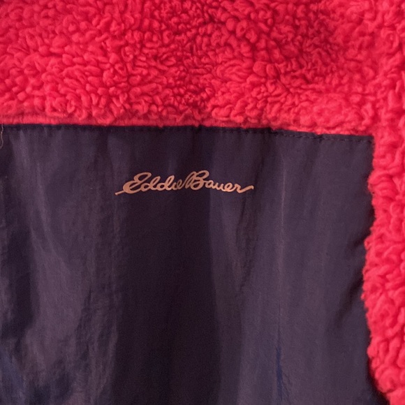 Eddie Bauer fleece hooded jacket size large (14/16) - Picture 2 of 5